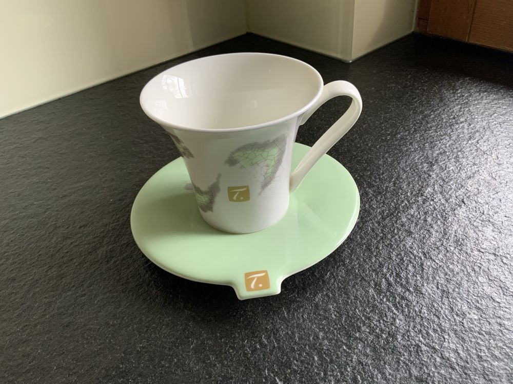 Nespresso Tasses: Tasse mit Untertasse, Grüner Tee, T7 Design – Neuf (Voir description) à Widnau par Como2006