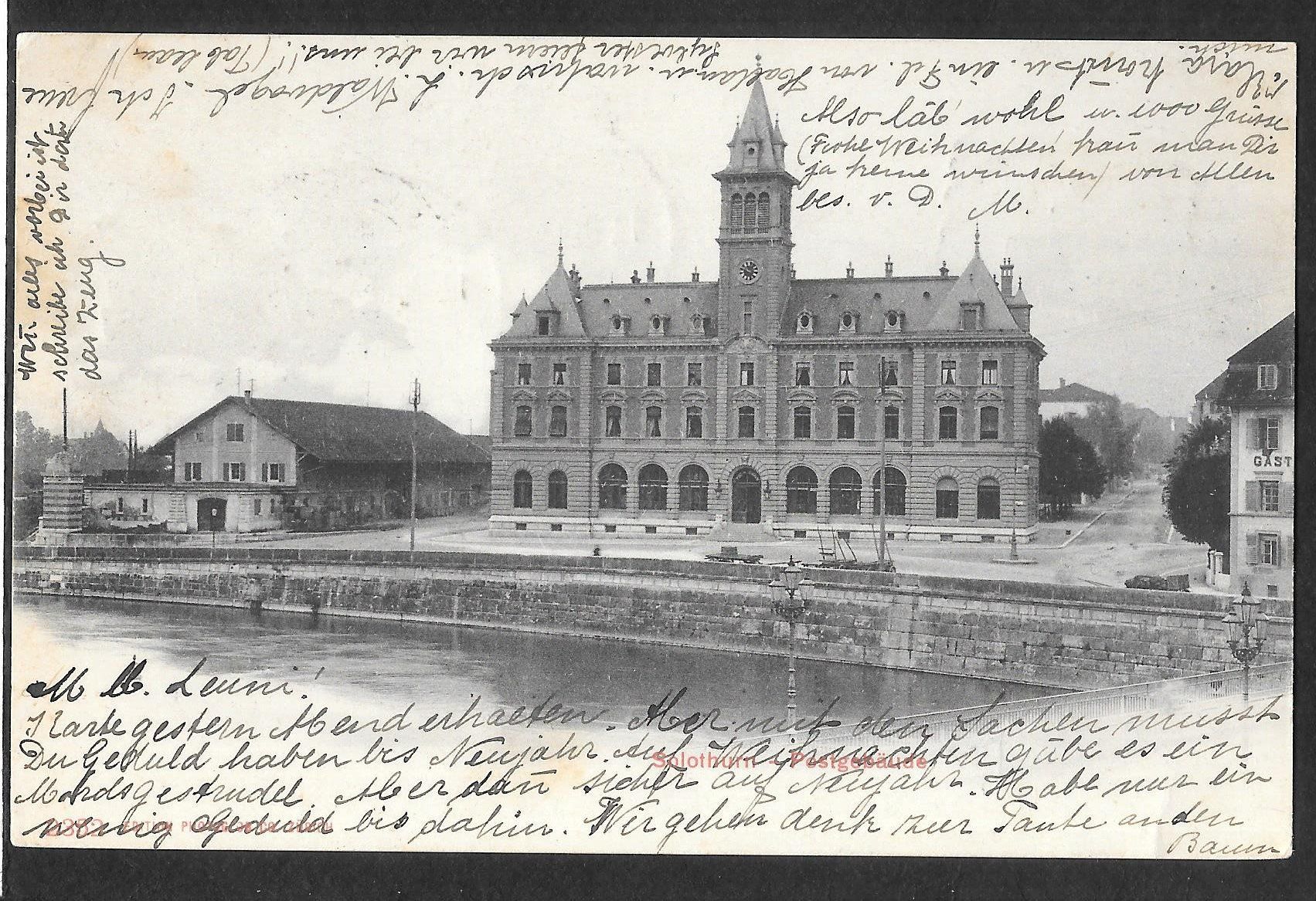 Cartoline postali: Solothurn Postgebäude – Usato da Olten venduto da clotaldi