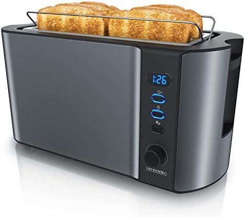 Küchengeräte: Edelstahl Toaster Langschlitz 4 Scheiben Defrost – Neu und originalverpackt aus Hundwil von tec_mm27 1