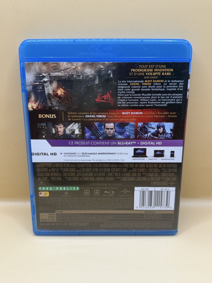 Tutti i DVDs: Blu-Ray La Grande Muraille Édition Spéciale – Usato da Genève venduto da sho_67qj 1