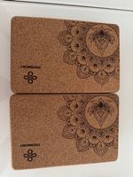 OVERMONT Yogablöcke aus Kork 2er Set