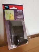 NEUE Wandhaken schwarz, kleben/schrauben, Bad/Küche