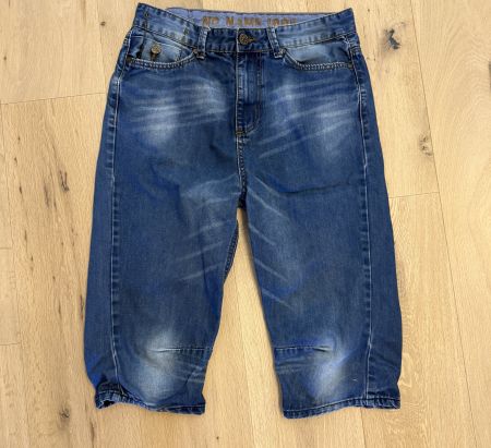 Blaue Jeans-Caprihose (NoName), Gr. 30