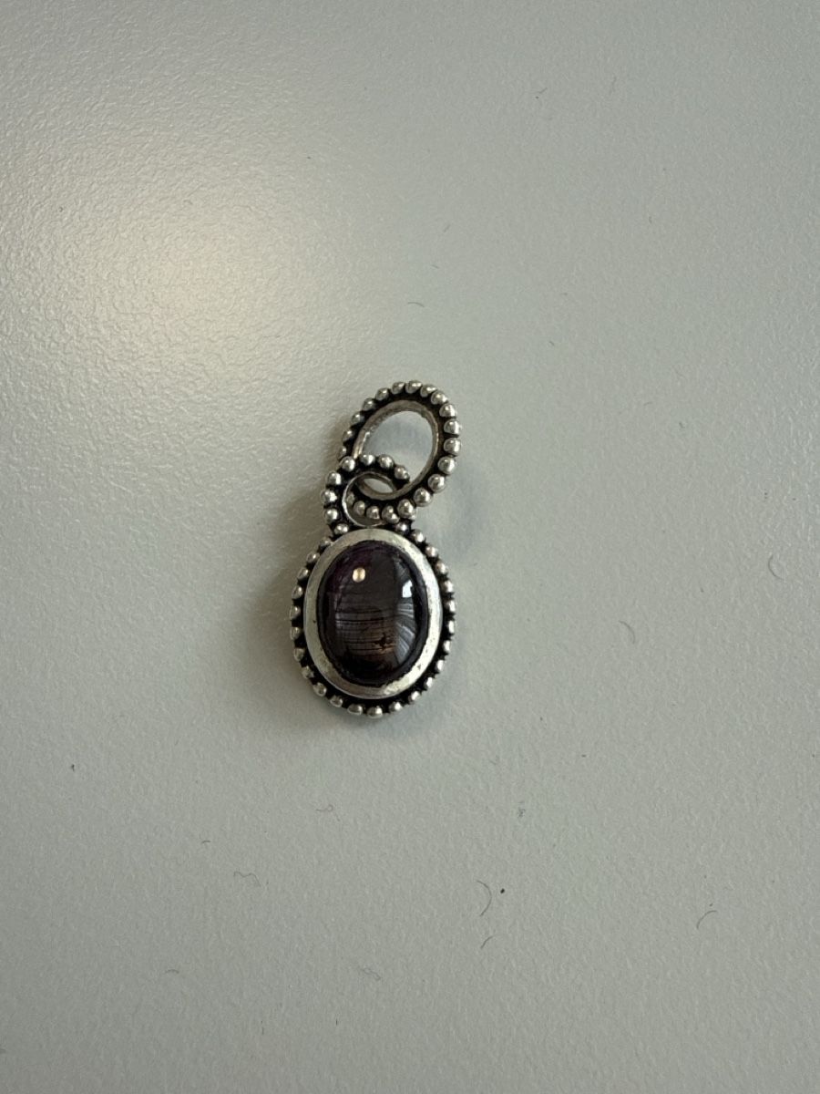 Olga Ribler Ciondoli: Silber Anhänger mit Stein, 28mm – Usato da Bassersdorf venduto da padriga68