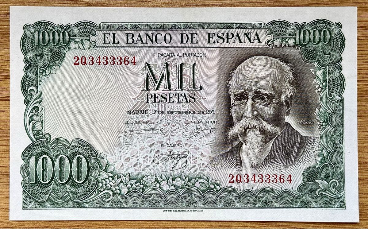 Banconote: 1000 Pesetas Spanien 1971!!! UNC!!! – Nuovo (secondo la descrizione) da Oberentfelden venduto da NunoLouro
