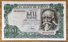 1000 Pesetas Spanien 1971!!! UNC!!!