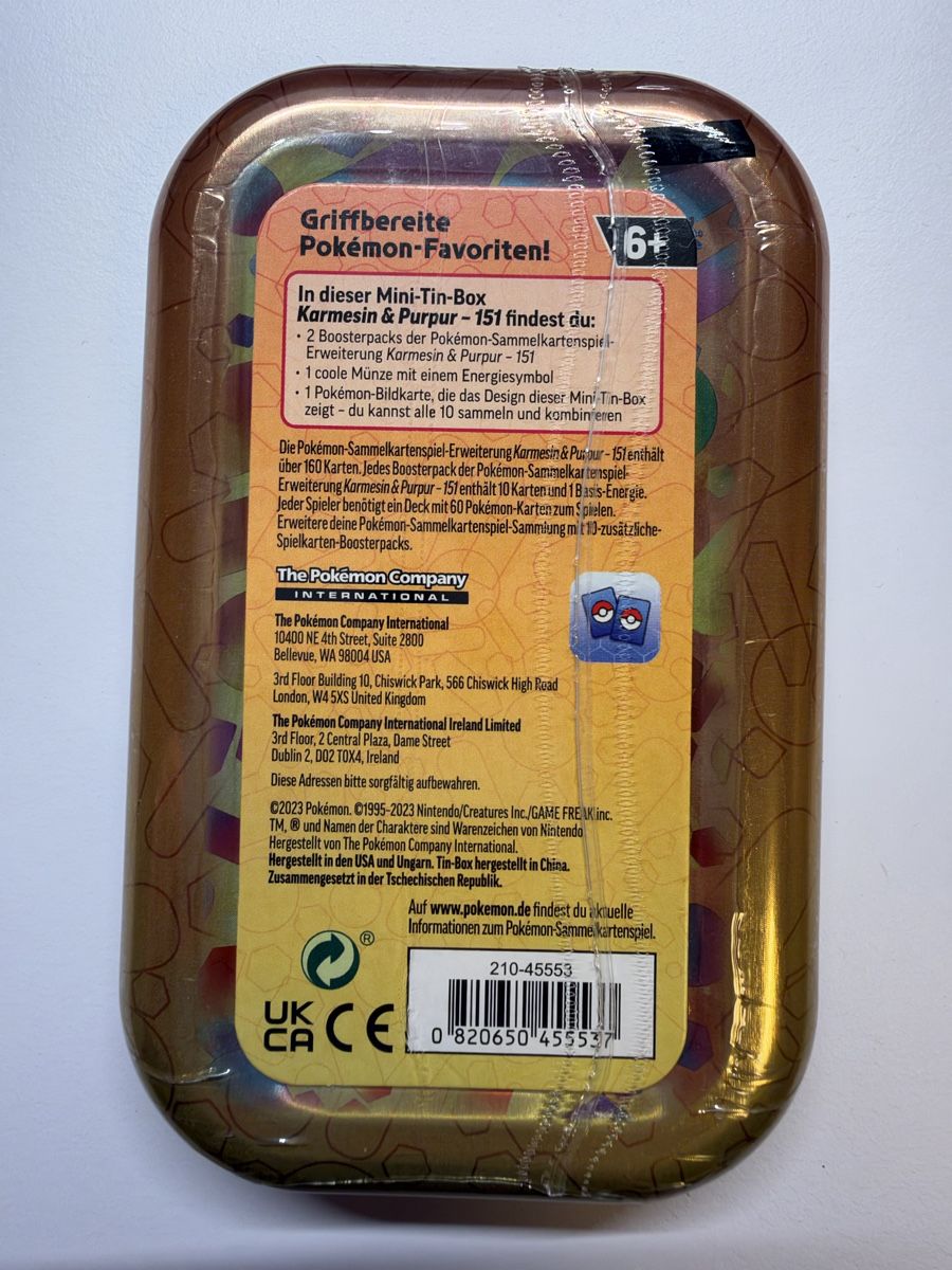 Pokémon Carte collezionabili: 151 mini Tin DE  – Nuovo e nell'imballaggio originale da Zürich venduto da AndyWins 1