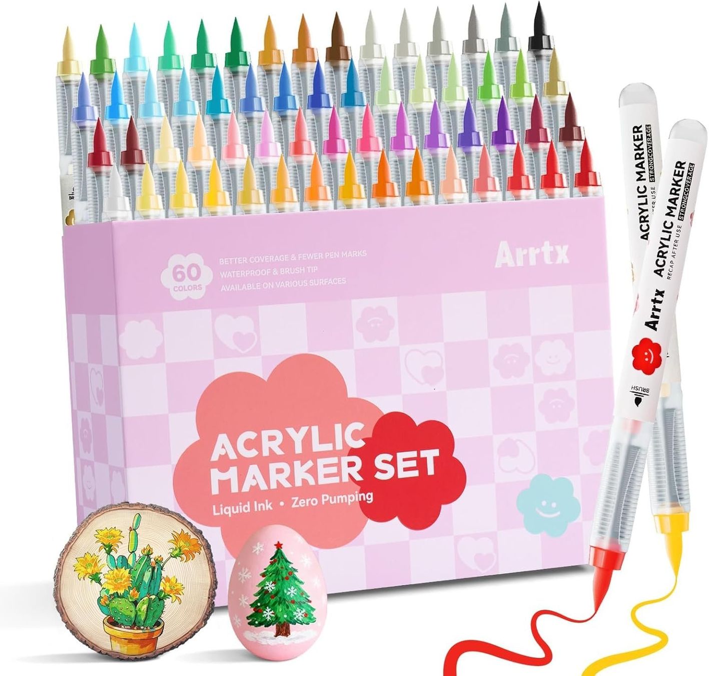 Penna & Evidenziatori: Acrylmarker Set 60 Farben mit Doppelspitze – Nuovo e nell'imballaggio originale da St. Gallen venduto da sch_zsz7
