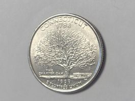 Quarter Dollar USA Connecticut 1999