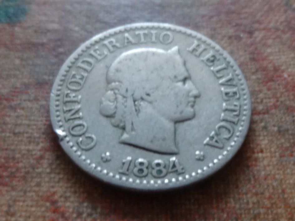 Tutti le monete: 10 Rp. 1884  (C) – Usato da Romanel-sur-Lausanne venduto da Swift13