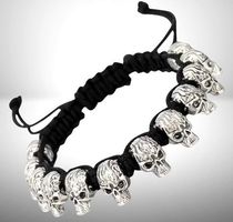 ☠️ Cooles Gothic Totenkopf Armband – Dein Punk Style! 🖤🦴