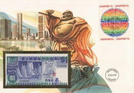 1 Dollar Banknote - Vanda Miss Joaquim - Singapur 1988