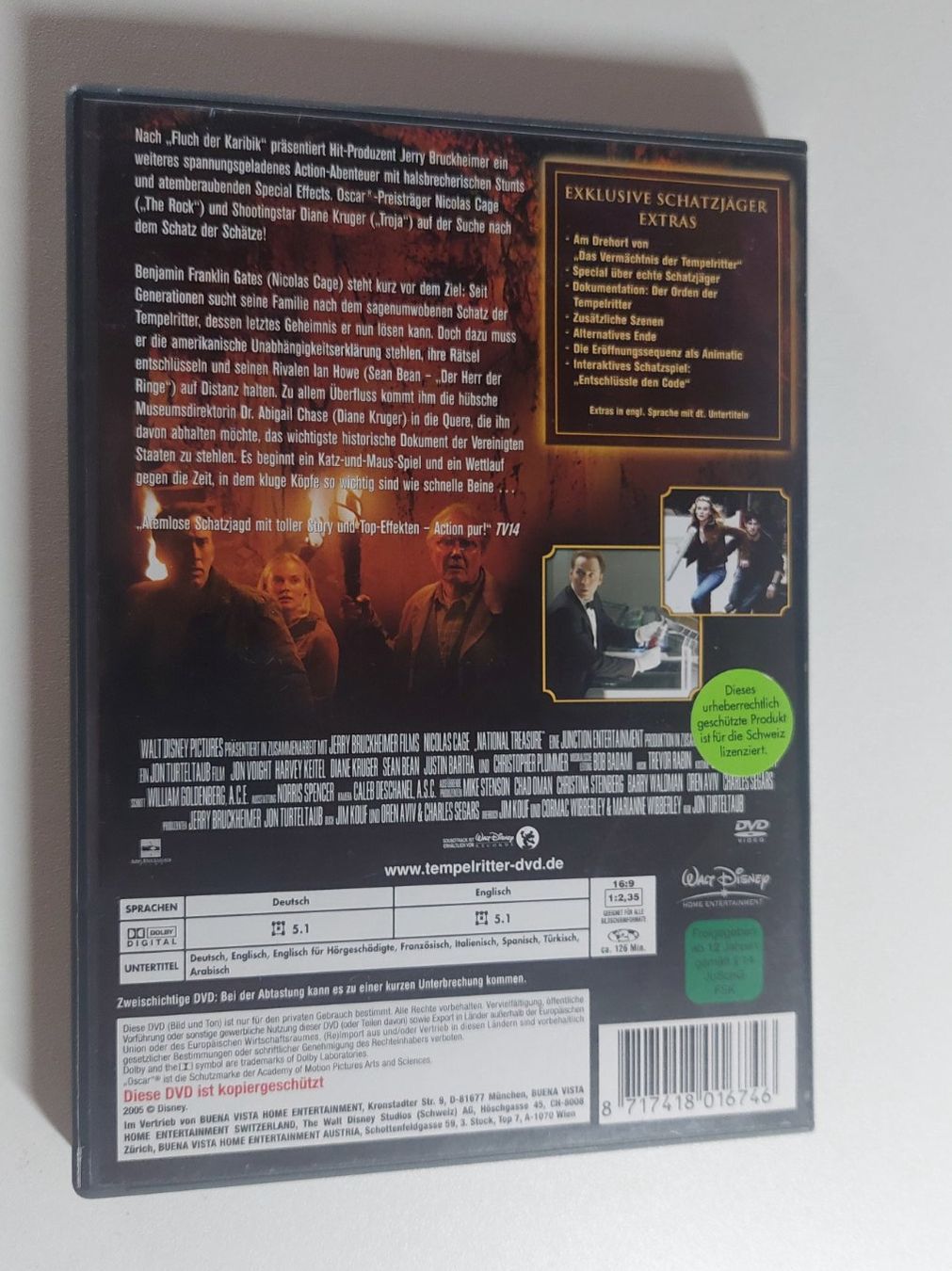 Tutti i DVDs: DVD: Das Vermächtnis der Tempelritter – Usato da Erlinsbach venduto da pfunky 1
