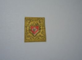 Rayon II 10 Rp gelb, o