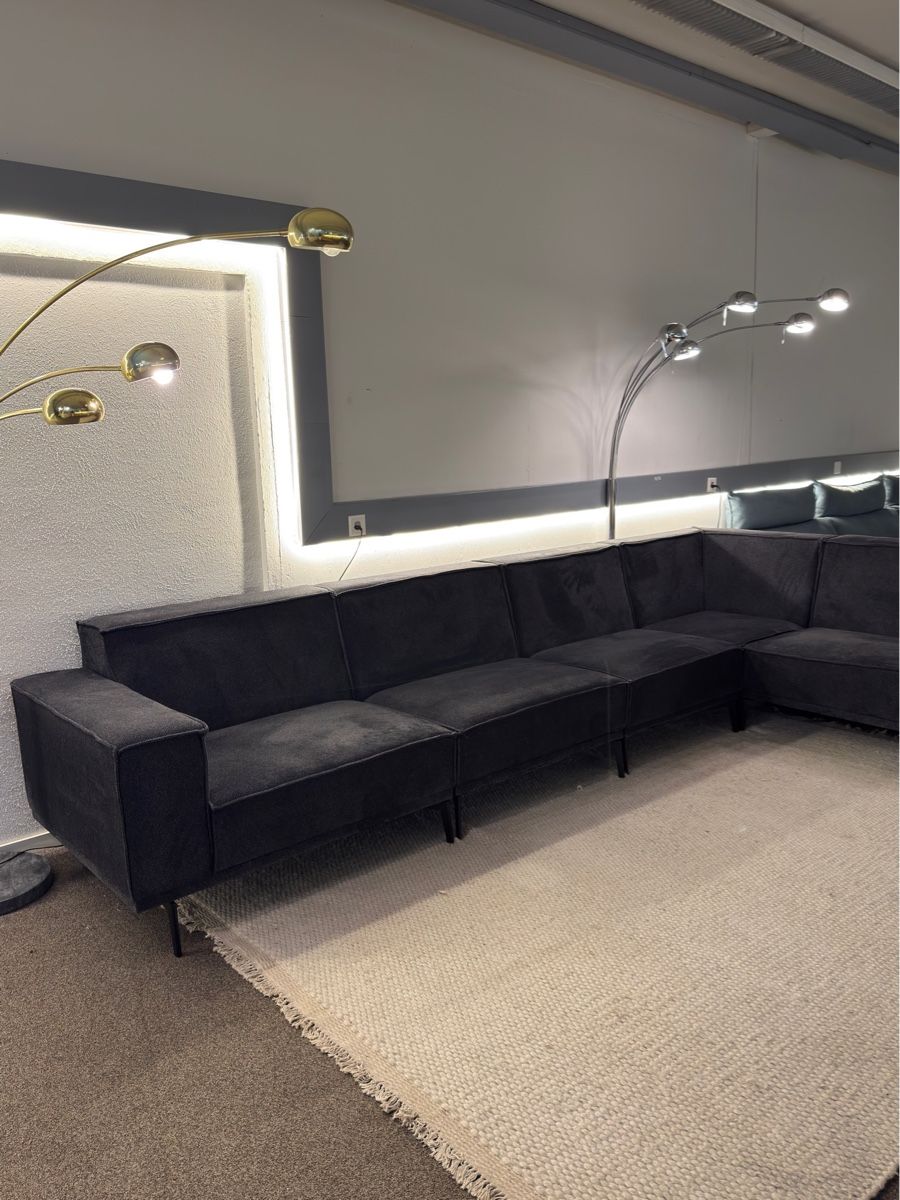 Divani: Modernes Ecksofa dunkel grau – Usato da Fehraltorf venduto da Sofalab.swiss 1