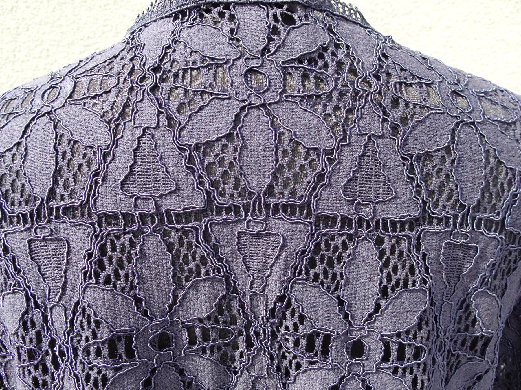 Comma Camicette: Comma Jacke Bluse spitze blau Gr 40 langarm – Usato da Winterthur venduto da blumeblau77 6