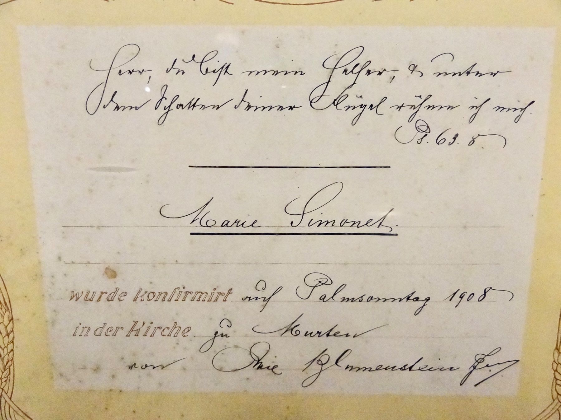 Foto & Immagini: Erinnerung an Konfirmation 1908 Konfirmationsbild – Usato da Kerzers venduto da zimmergruen 2
