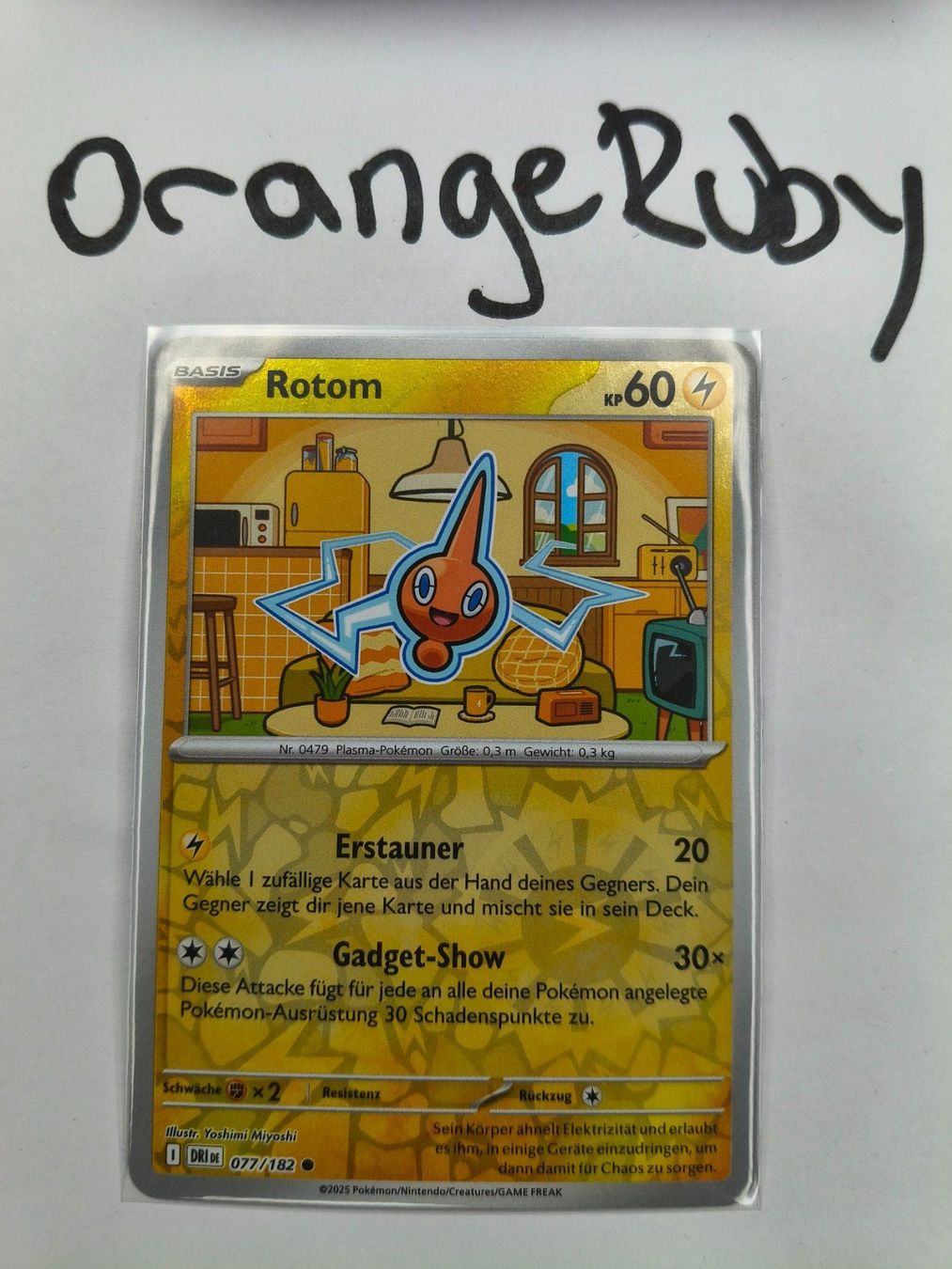 Pokémon Sammelbilder & Trading cards: Rotom 077/182 REVERSE HOLO Ewige Rivalen DRI Deutsch – Gebraucht aus St. Gallen von OrangeRuby