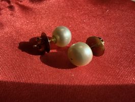 18K 750 Gold Perlenohrringe 10mm – Sehr edle Verarbeitung