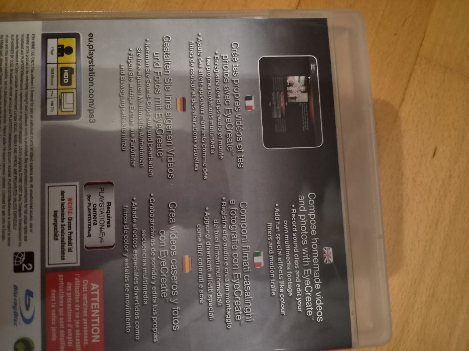Giochi: Spiel EyeCreate Playstation 3  – Usato da Turbenthal venduto da NerdHeaven 1