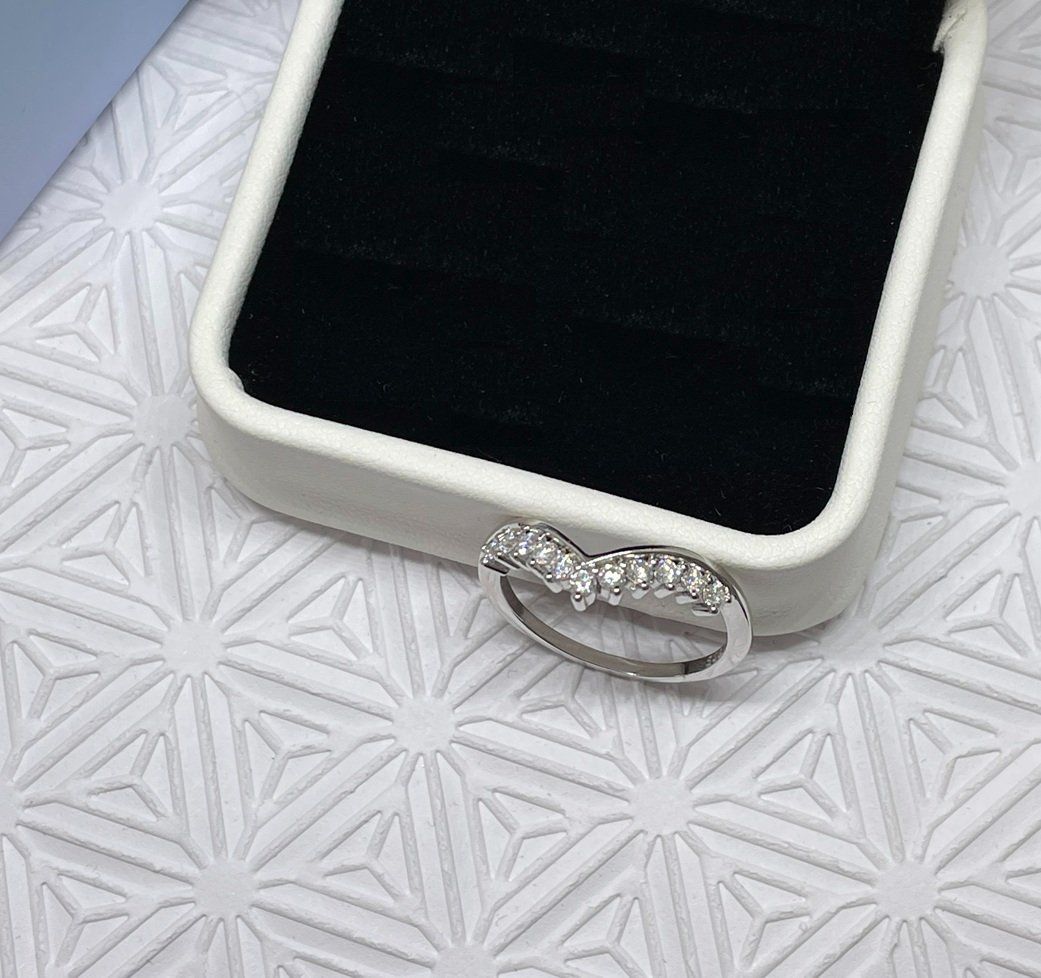 Bagues: Moissanit Ring Silber - Gr. 56 – Neuf (Voir description) à Thun par Creative-Art-Tess 4
