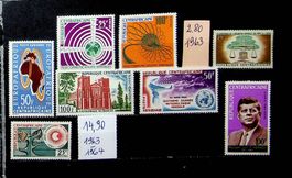 CENTRAFRIQUE  TIMBRES NEUFS** 1963-4 COTE 14.90 EUROS /U554