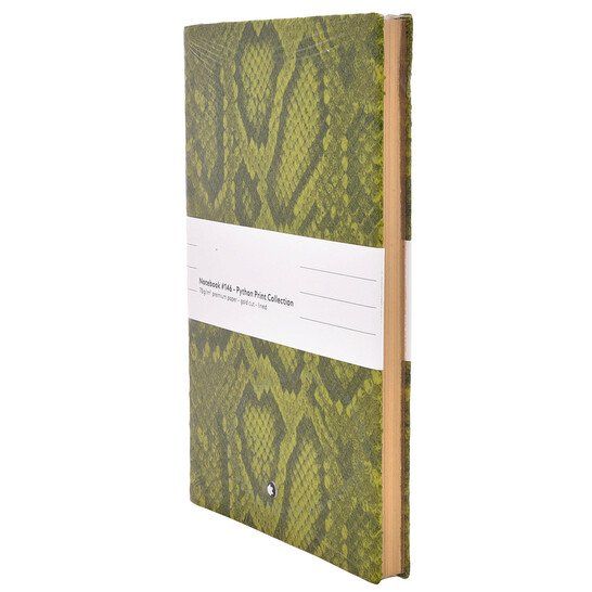 Montblanc Blocchi: NEU-MONTBLANC Notebook #146, Python Print, Green, lined-OVP – Nuovo e nell'imballaggio originale da Kilchberg ZH venduto da Luxury-Goods-CH 1