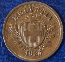 1 RAPPEN SCHWEIZ - JAHR 1925
