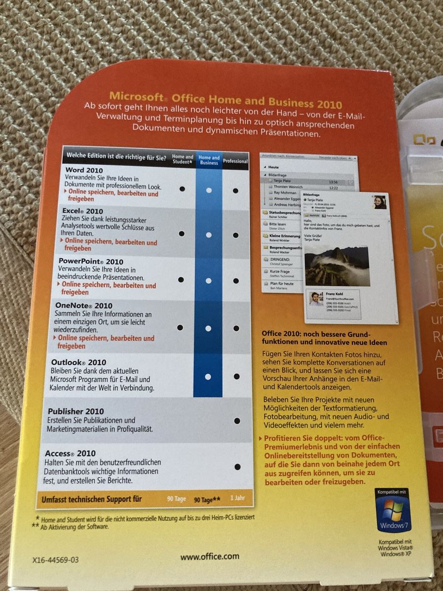 Microsoft Software: Microsoft Office Home & Business 2010 - Vollversion – Gebraucht aus Wichtrach von Queensparkunite 1