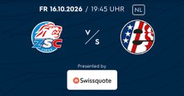 ZSC vs Rapperswil              2 Tickets