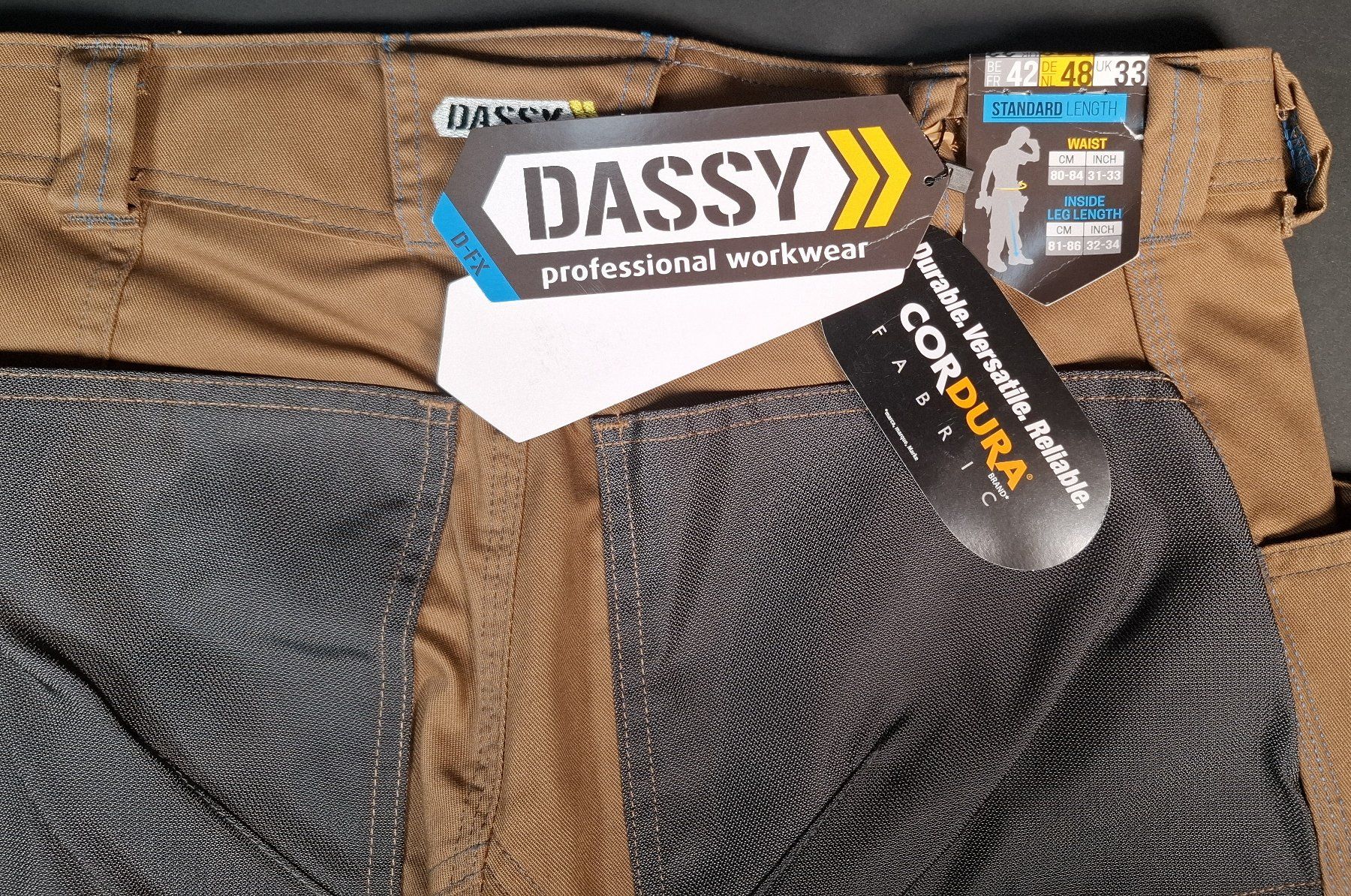 Hosen: DASSY Spectrum Arbeitshose, lang, Gr. 48, braun – Neu (gemäss Beschreibung) aus Wil SG von Restwert_Wil 6