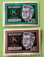 BRIEFMARKEN AUS  Uruguay  1. Todestag von Präsident Kennedy 