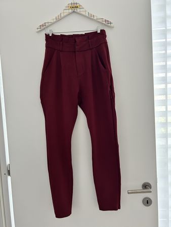 Bordeaux Stoffhose Sommerhose Grösse 34