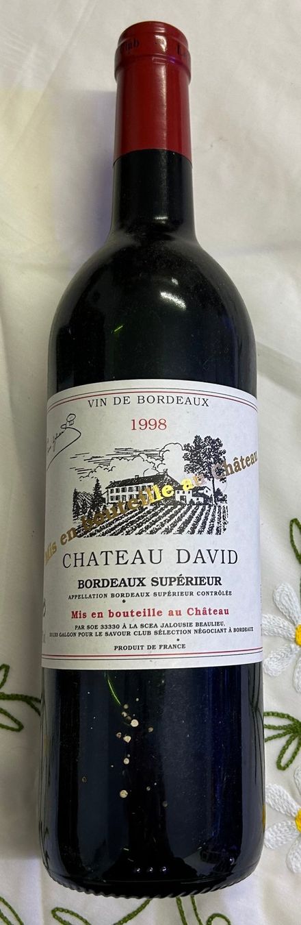 Vino: CHATEAU  DAVID, BORDEAUX SUPERIEUR 1998 – Nuovo (secondo la descrizione) da Aadorf venduto da edi_mr5m