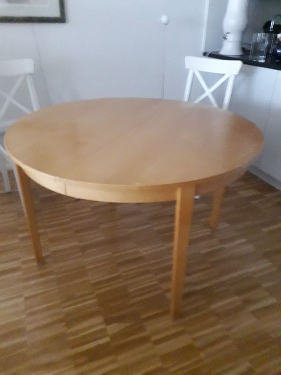 IKEA Tisch rund, Birke, Durchm. 117 cm Kaufen auf Ricardo