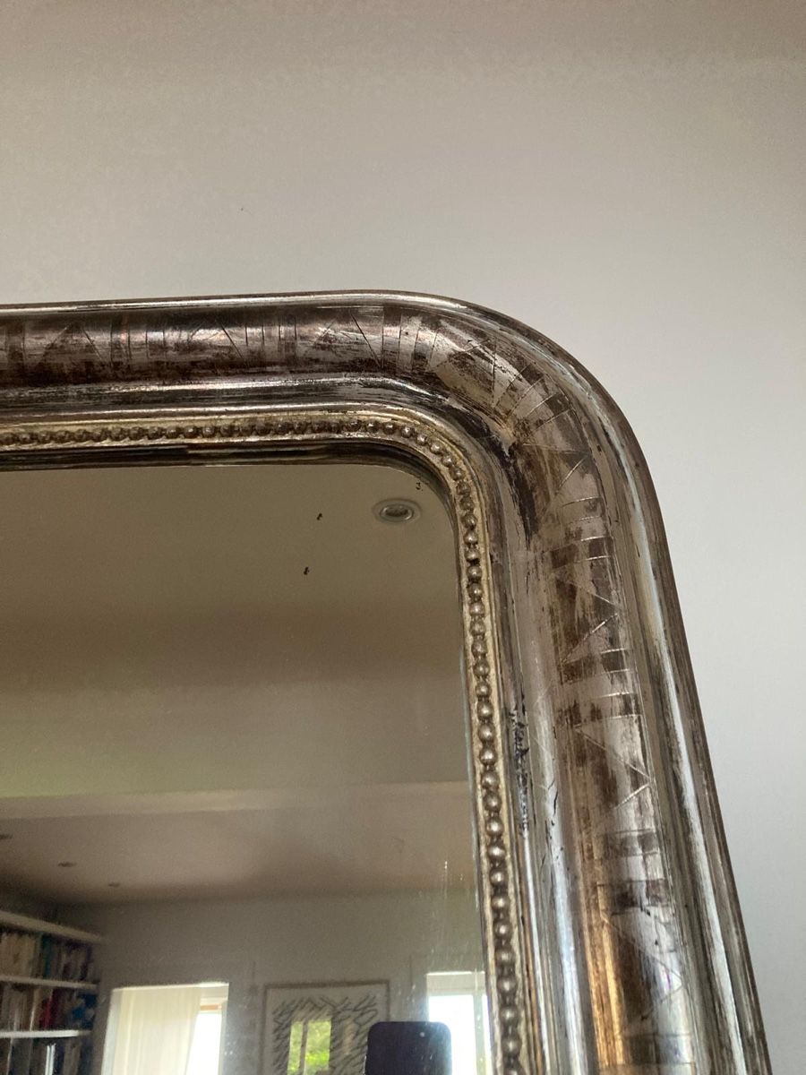 Spiegel: Miroir ancien argenté, Louis-Philippe – Gebraucht aus Lausanne von Csamadhi 3