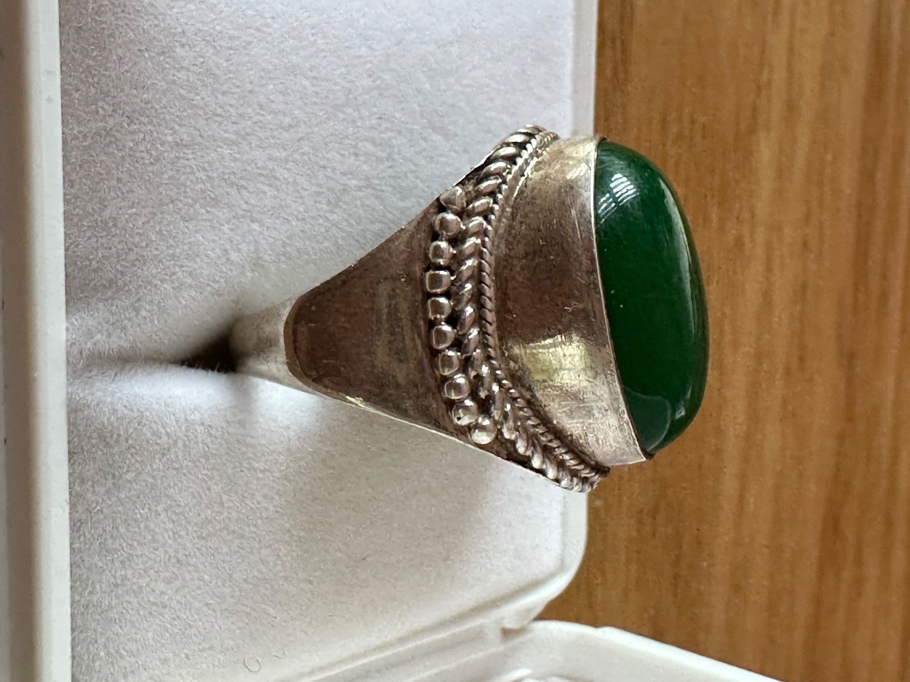 Ringe: Silberring mit Aventurin gr 55 – Gebraucht aus Herbriggen von Sehrazade 2