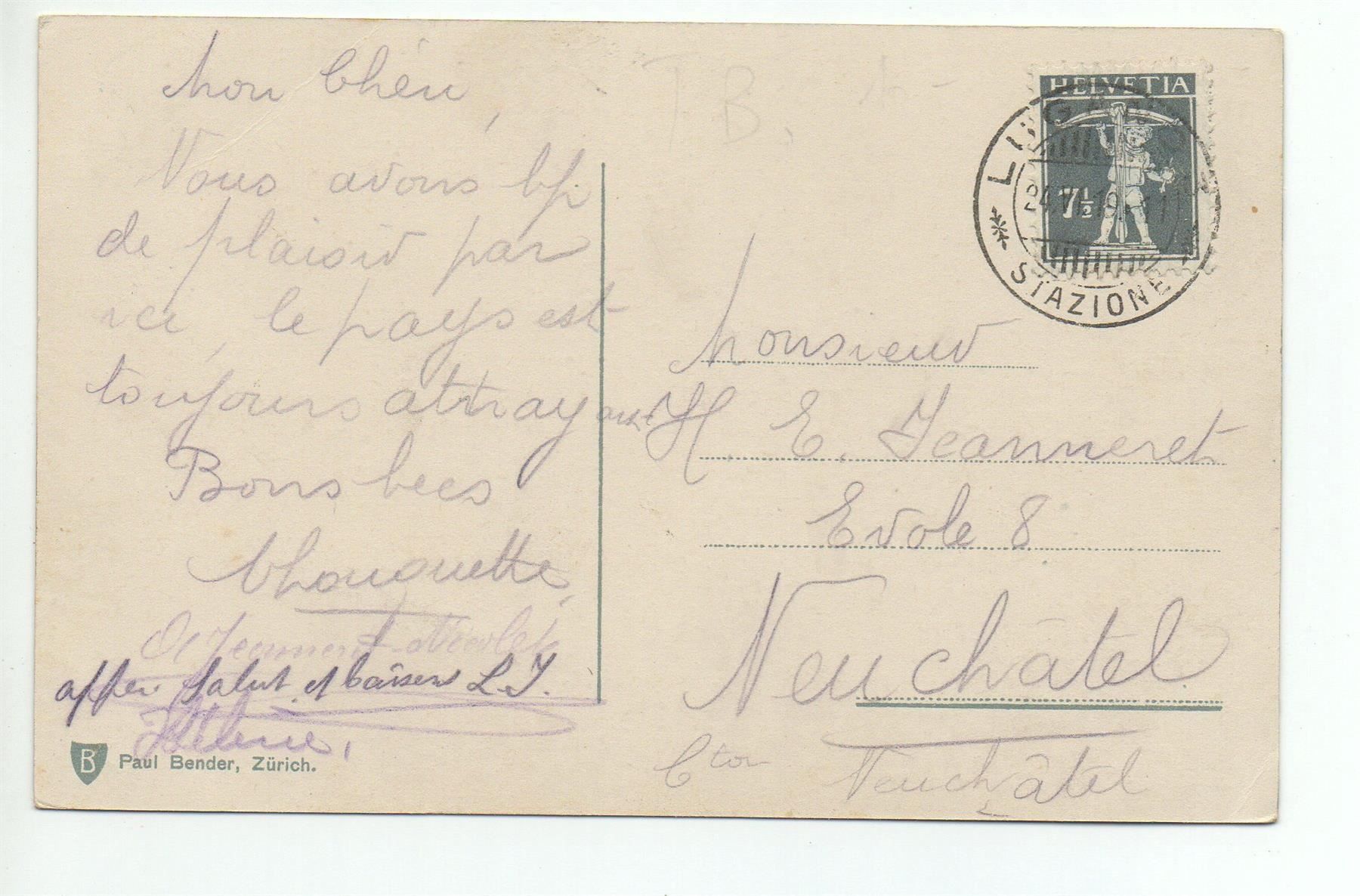 Cartoline postali: LUGANO Via della cattedrale, Funiculare – Usato da Jona venduto da philajona 1