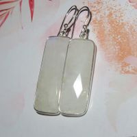 Ohrringe MONDSTEIN 925 Silber Fazettiert  VP 59,-
