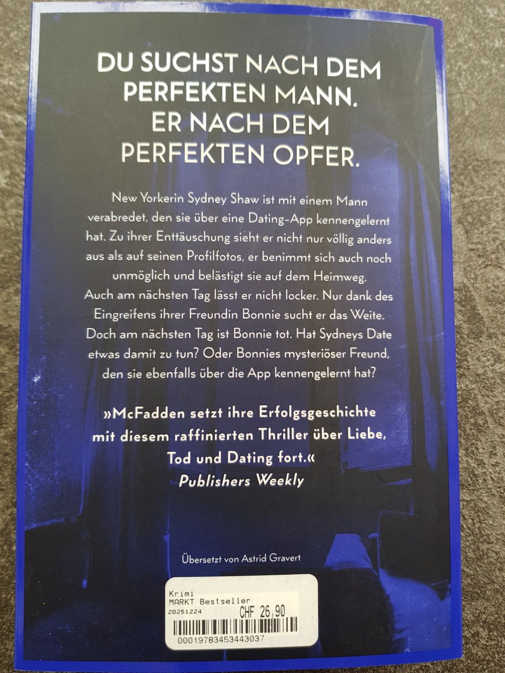 Bücher: DER FREUND / Freida McFadden / Thriller 2025 – Gebraucht aus Dietikon von marconi07 1