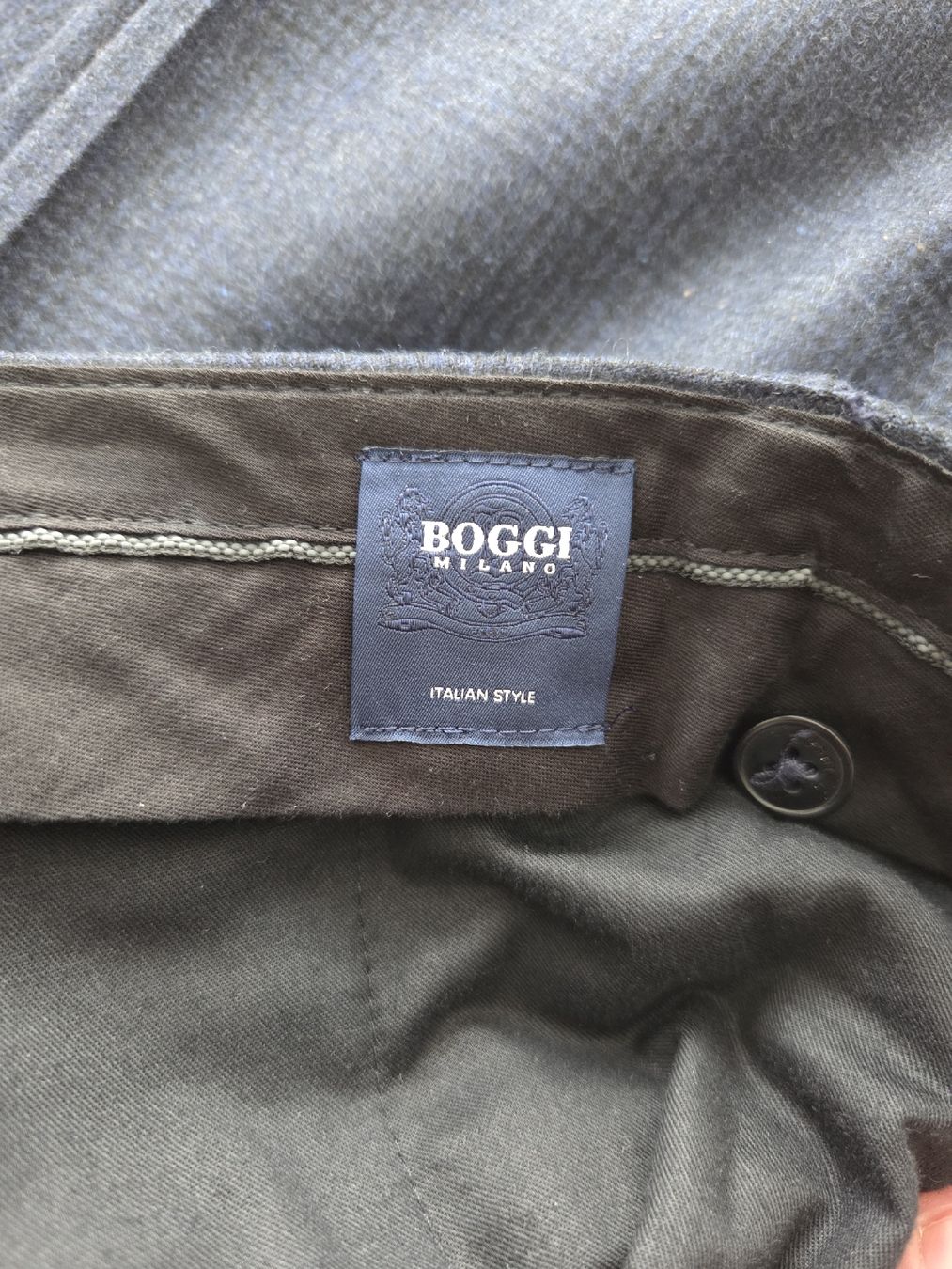 Boggi Pantaloni: Boggi Milano Hose Karo Blau – Usato da Möhlin venduto da zille_bs 3