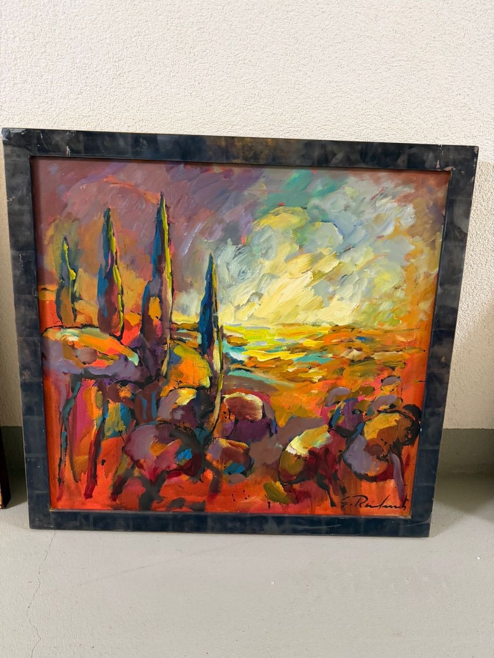 Tableaux: E. Reichmuth Landschaft Öl/Leinwand 71x77 cm – Neuf (Voir description) à Baden par Hug_Mee