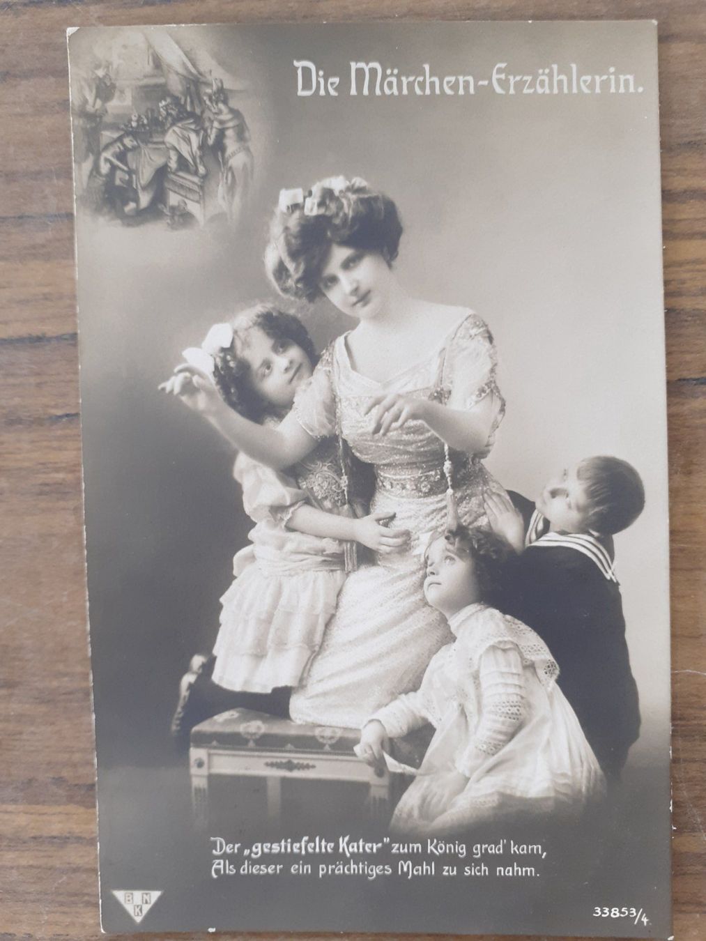 Cartoline postali: Ansichtskarte Märchen Märchenerzählerin 1913 – Usato da Mörschwil venduto da lindaswunderkiste 1