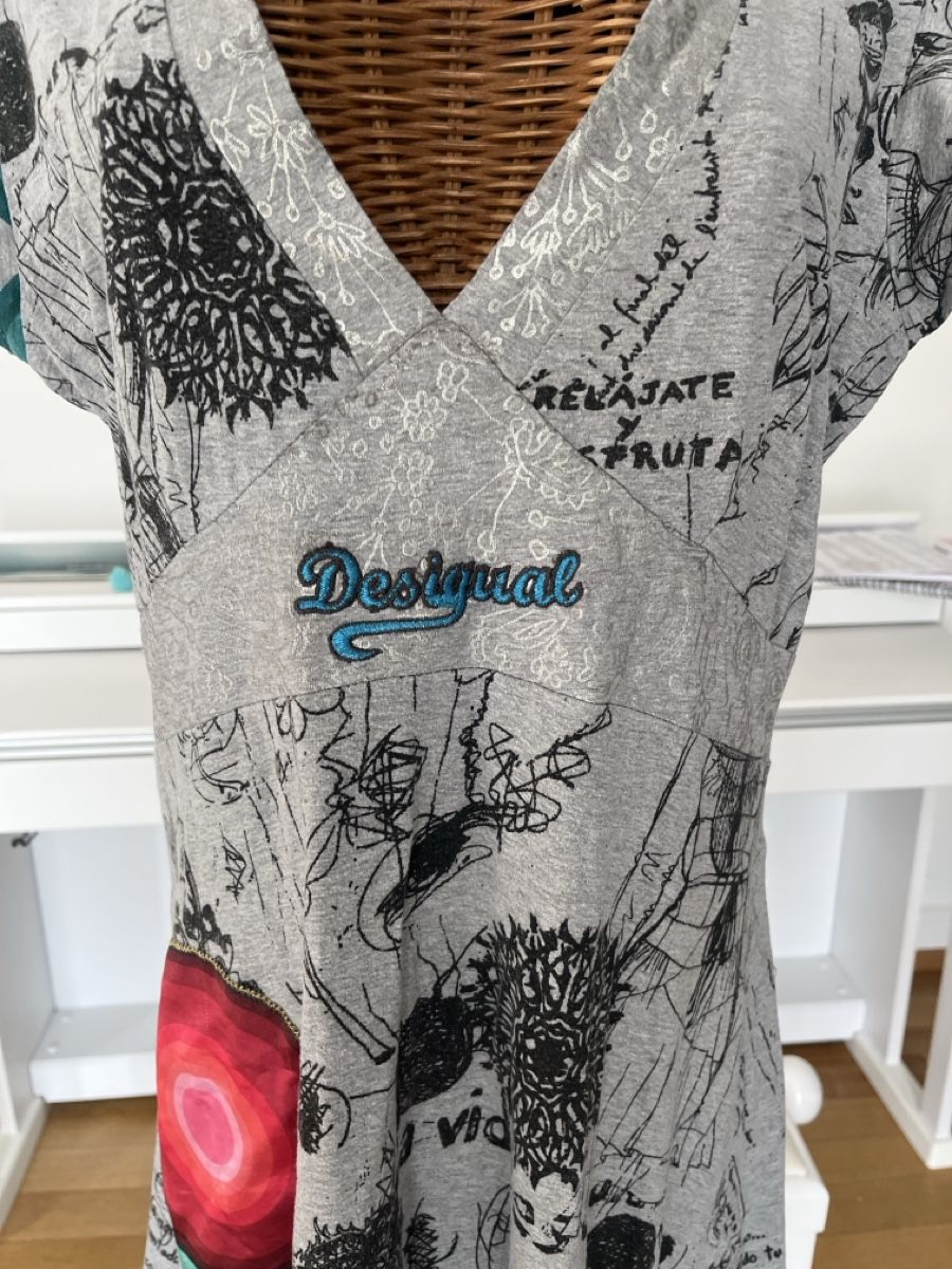 Desigual Vestiti: Desigual Kleid, grau bunt, M – Usato da Solothurn venduto da Bobesch08 3