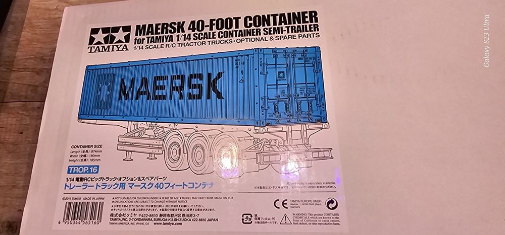 TAMIYA Maersk 40 Foot Container (Neu und originalverpackt) in Wädenswil ...