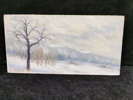 HUILE SUR PANNEAU SIGNÉE ET DATÉE 1955