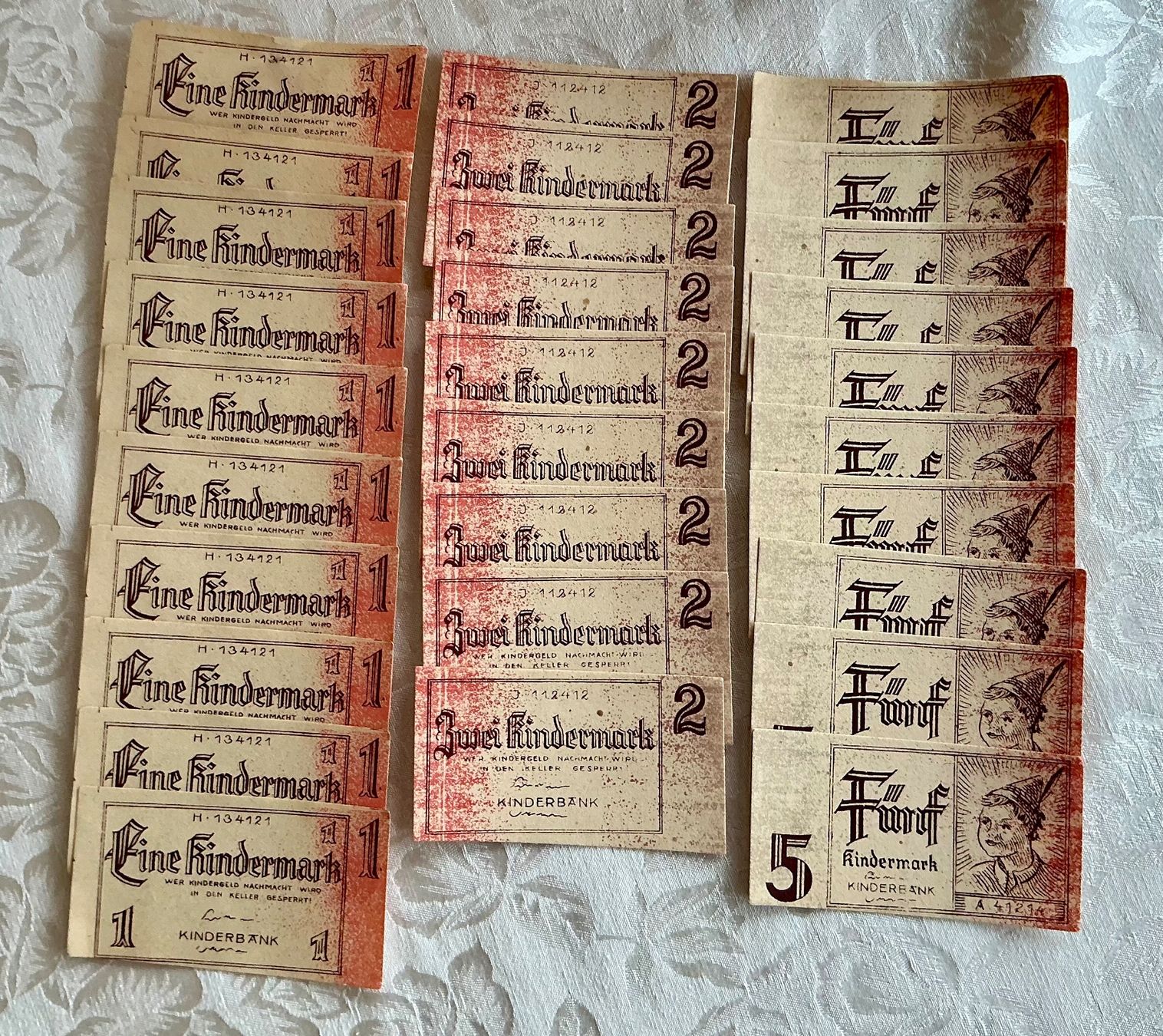 Banconote: ALTE KINDER MARK GELDSCHEINE – Usato da Zell LU venduto da Silvermemory 3