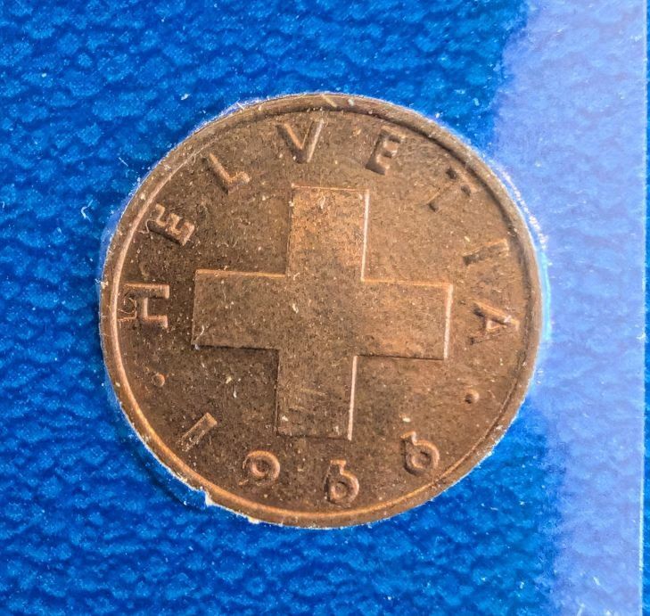 Tutti le monete: 2 Rappen 1966 – Usato da Arch venduto da coinsandmore