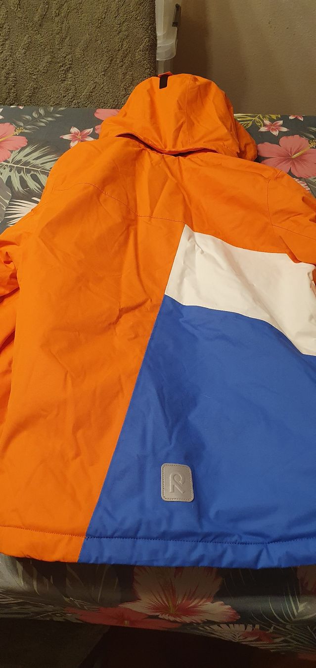 Sci: Combinaison de ski orange et bleu, taille enfant – Usato da Aven venduto da stphane1577 2