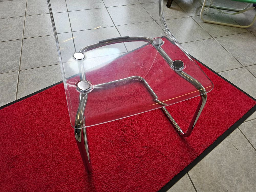 1x IKEA Tobias Chair Carl Öjerstam Acryl Freischwinger Stuhl (Gebraucht ...